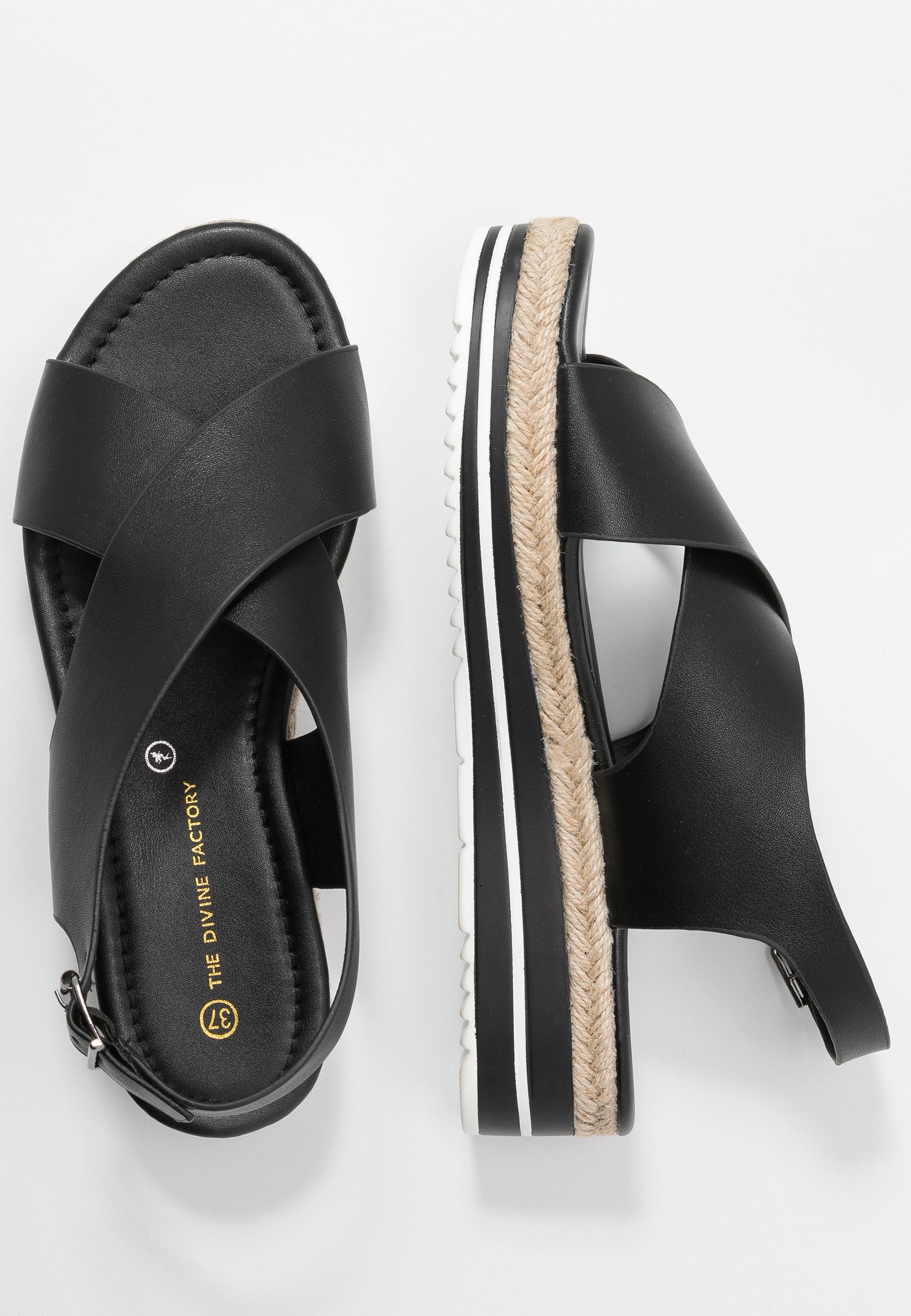 Divine Factory Platåsandaler - noir Divine Factory Platåsandaler - noir