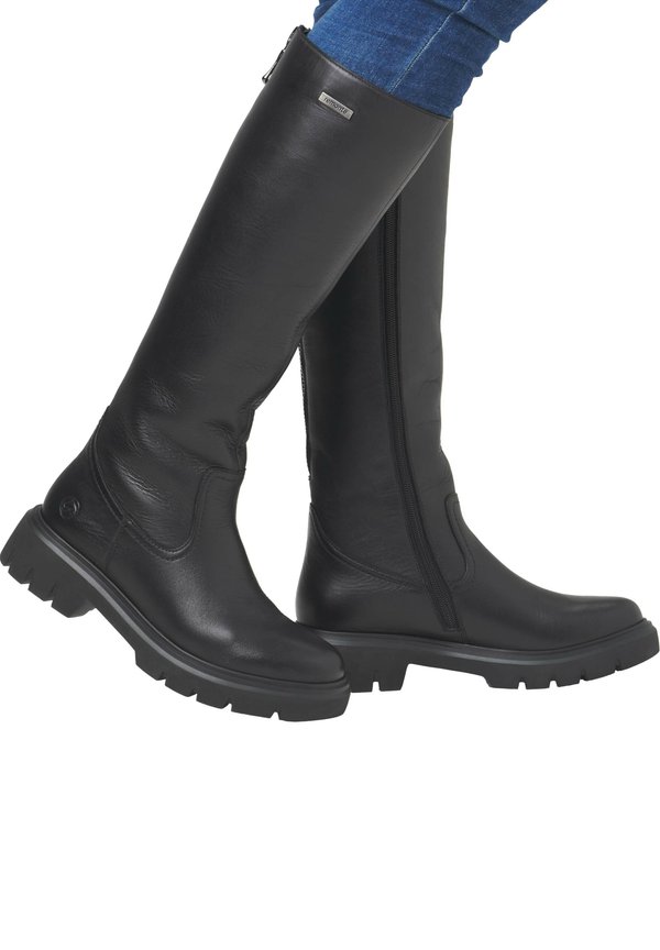 Plateaustiefel - tiefschwarz