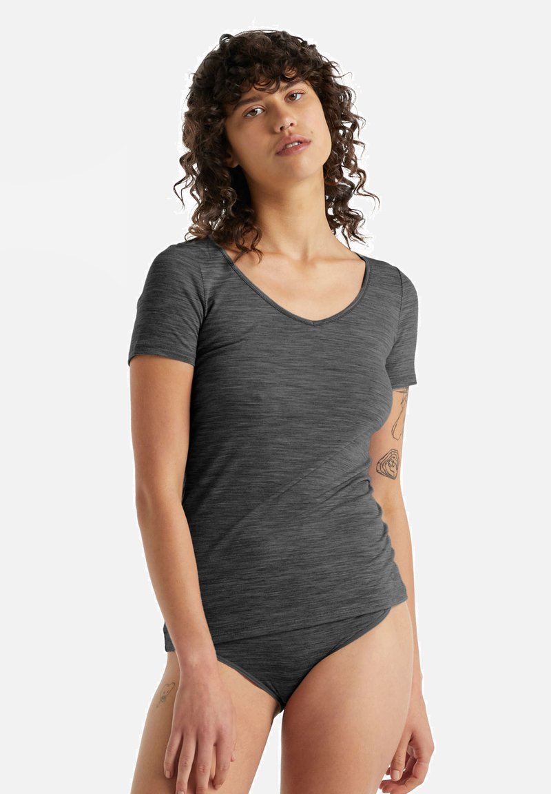 icebreaker SIREN SWEETHEART - Undertröja - MEDIUM GREY
