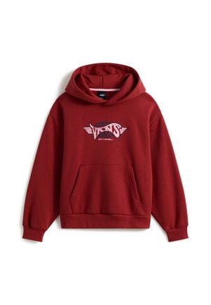 Vans, RETRO SPORT PULLOVER. - Felpa con cappuccio - rust copper