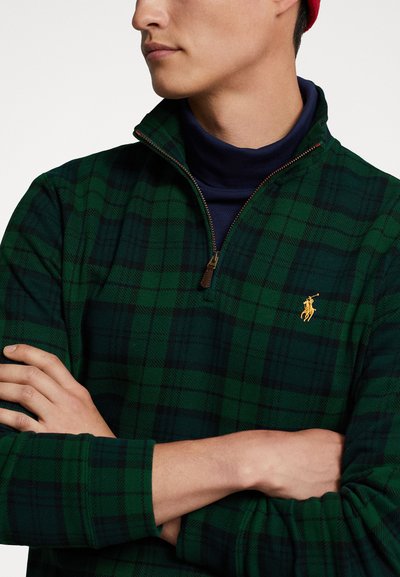 Polo Ralph Lauren PLAID ESTATE RIB PULLOVER - Mikina - blackwatch