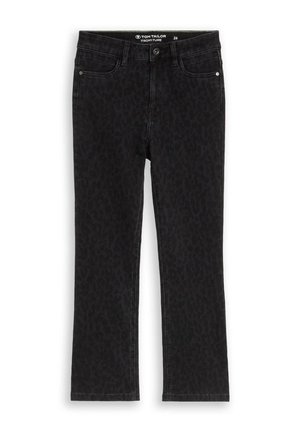 TOM TAILOR, TTROMY FLARE JEANS - Zvonové džínsy - leo denim allover