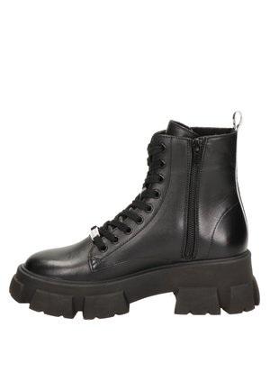 Bottines à lacets - black