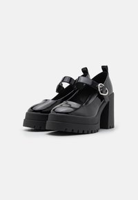Even&Odd Wide Fit Lodičky na vysokém podpatku - black