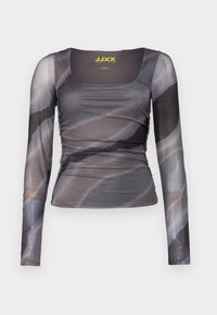 LS WVN SN - Tops ar garām piedurknēm - pewter aopbig wave