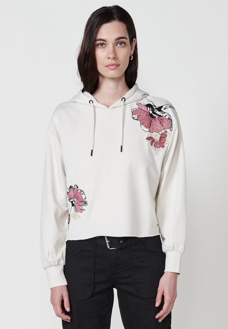 Koroshi - Sweat à capuche - crudo   off-white, Agrandir