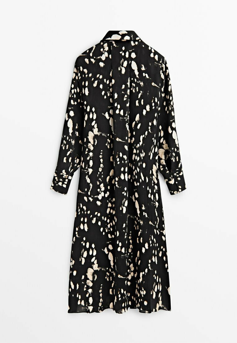 Damen Freizeitkleider | Massimo Dutti PRINTED SHIRT DRESS Blusenkleid black/schwarz - GN84934 Damen Freizeitkleider | Massimo Dutti PRINTED SHIRT DRESS Blusenkleid black/schwarz - GN84934