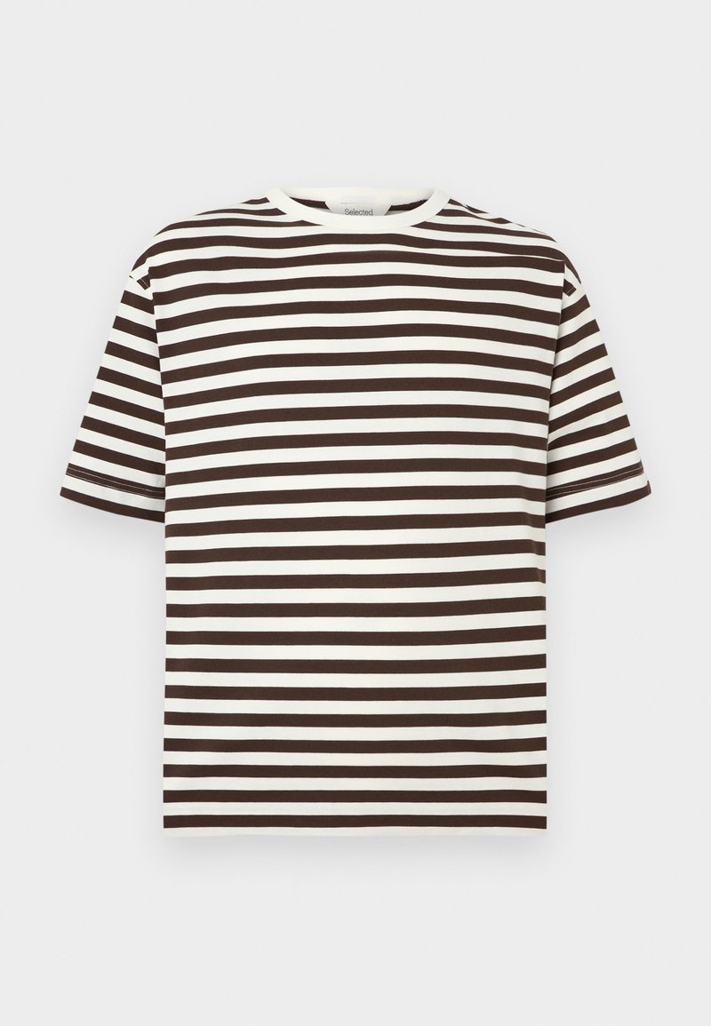 Selected Homme T-shirt print beige