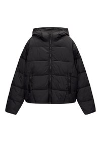 HOODED - Winter jacket - black