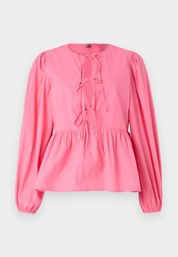 PCJOLLY O-NECK TIE - Blus - pink carnation