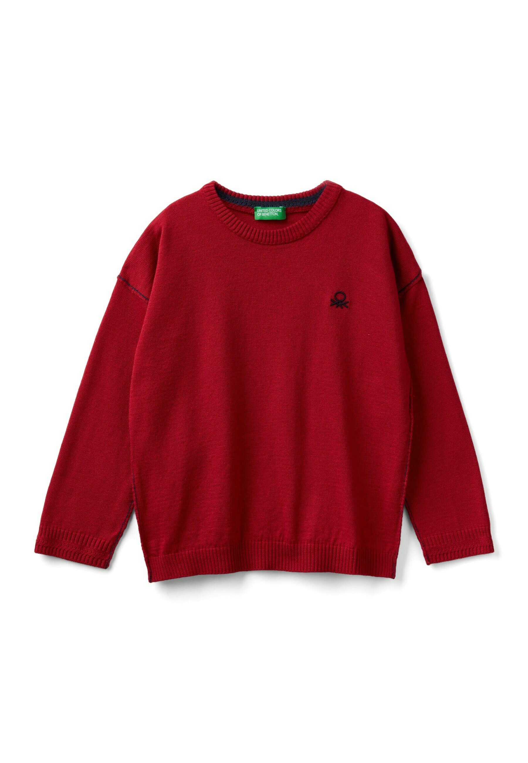 Crew Neck Benetton Maglione Rosso United Colors Benetton Rosso