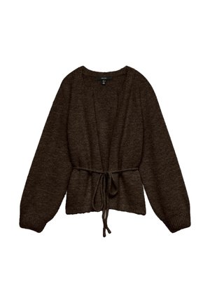 Vero Moda, CARDIGAN VMBERRY KNIT CARDIGAN - Gilet - chocolate torte