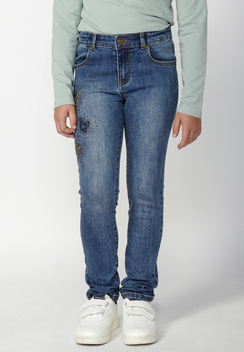 Koroshi Traperice uskog kroja - azul med   medium blue