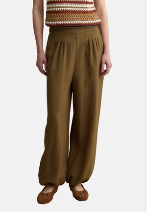 Les Copains, RELAXED FIT JOGGER TROUSERS - Pantalon classique - olive green