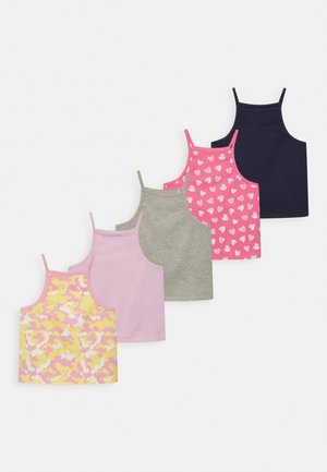 STRAPPY VEST 5 PACK - Top - multi-coloured/ pink/ yellow