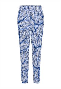KADAHLIA - Auduma bikses - blue chalk palm leafs