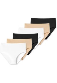 Schiesser 6 Slip In Cotone Donna Vita Midi – Morbidi E Senza Cuciture, Bianco Taglia 48
