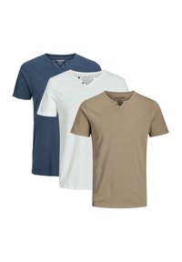 Unausgewählt, blau weiß beige