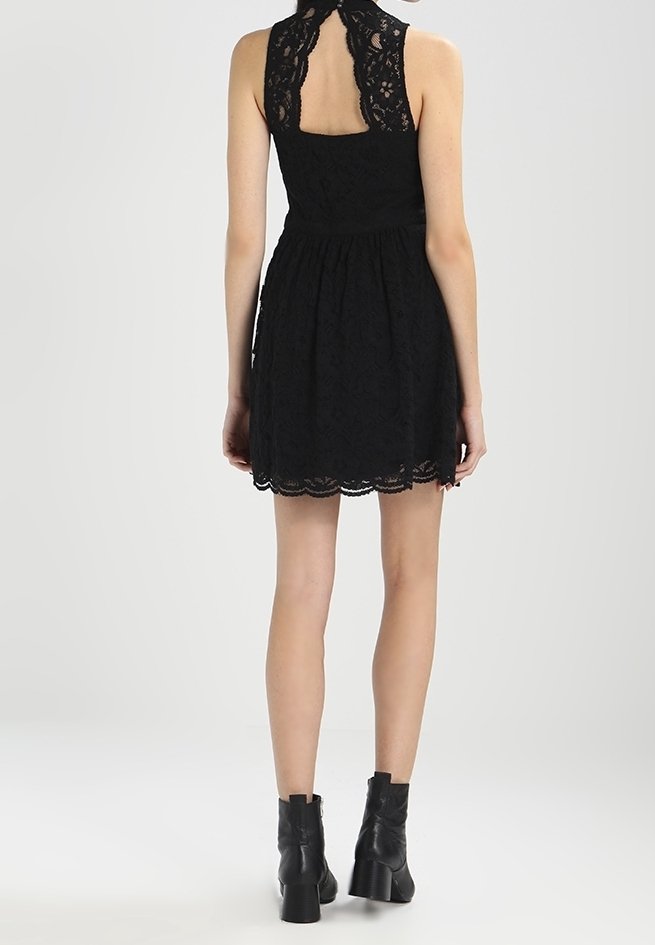lace inlay dress Off White Lace Inlay Long Sleeve Mini Dress