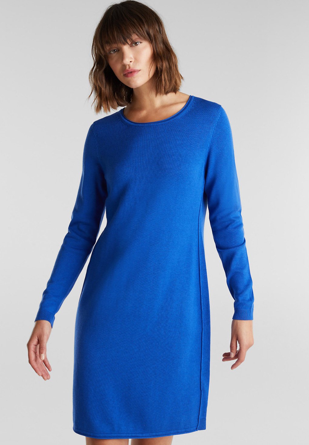 Strickkleid Edc Blau Strickkleid Edc Blau