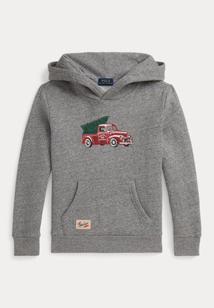 Polo Ralph Lauren TRUCK-PRINT FLEECE HOODIE - Camisola - collegiate heather