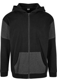 OVERSIZED PATCH - Sweat zippé - black charcoal