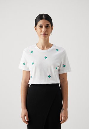 ONLKETTY O NECK - T-Shirt print - bright white