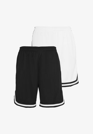Urban Classics, URBAN CLASSICS HERREN STRIPES MESH SHORTS 2-PACK - Short - blkblkwht whtblkwht