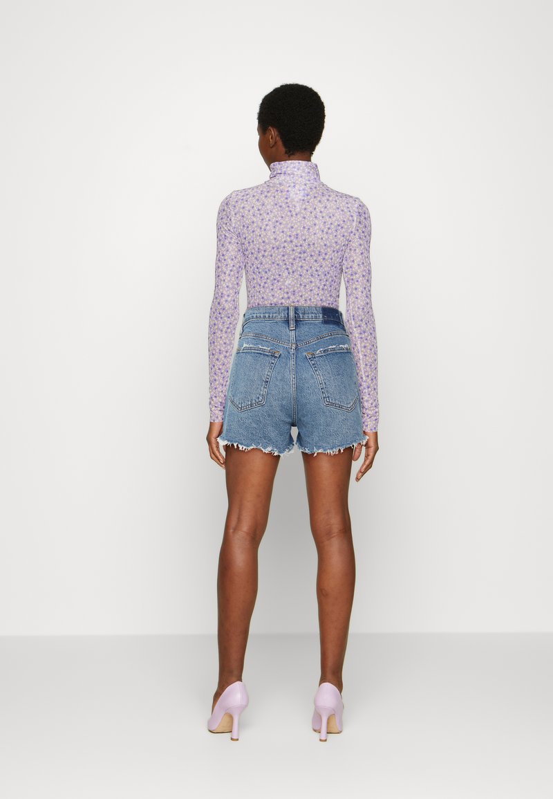 Damen Kleider | Abercrombie & Fitch CURVY MOM Jeans Shorts blue denim - CD59600 Damen Kleider | Abercrombie & Fitch CURVY MOM Jeans Shorts blue denim - CD59600