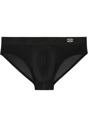 Sort herreboksershorts lavet af glat stof. Har en solid talje og et støttende pouch-design. Fint accentueret med en logodetalje.