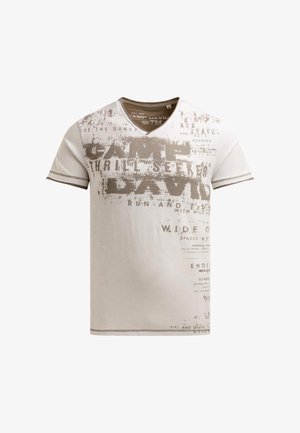 Camp David, CAMP DAVID T-SHIRT DUNE CRUSHER KURZARMSHIRT - T-shirt con stampa - hellbraun