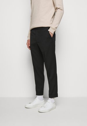 M. TERRY CROPPED TROUSER - Pantalon classique - black
