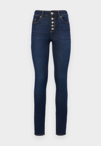 ONLHUSH MID  BUTTON  - Jeans Skinny Fit - dark blue denim