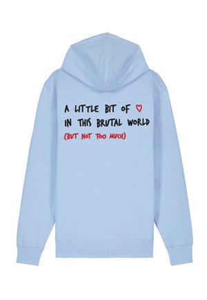 BRUTAL BACK EMBROIDERY - Sweat zippé - blue