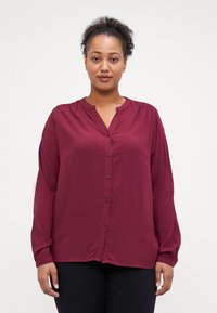 ONLY Carmakoma CARANITA SHIRT - Palaidinė - burgundy