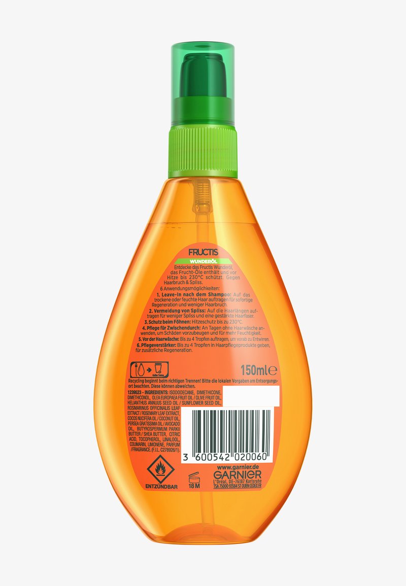 Garnier FRUCTIS DAMAGE ERASER MIRACLE OIL HEAT PROTECTION Hair