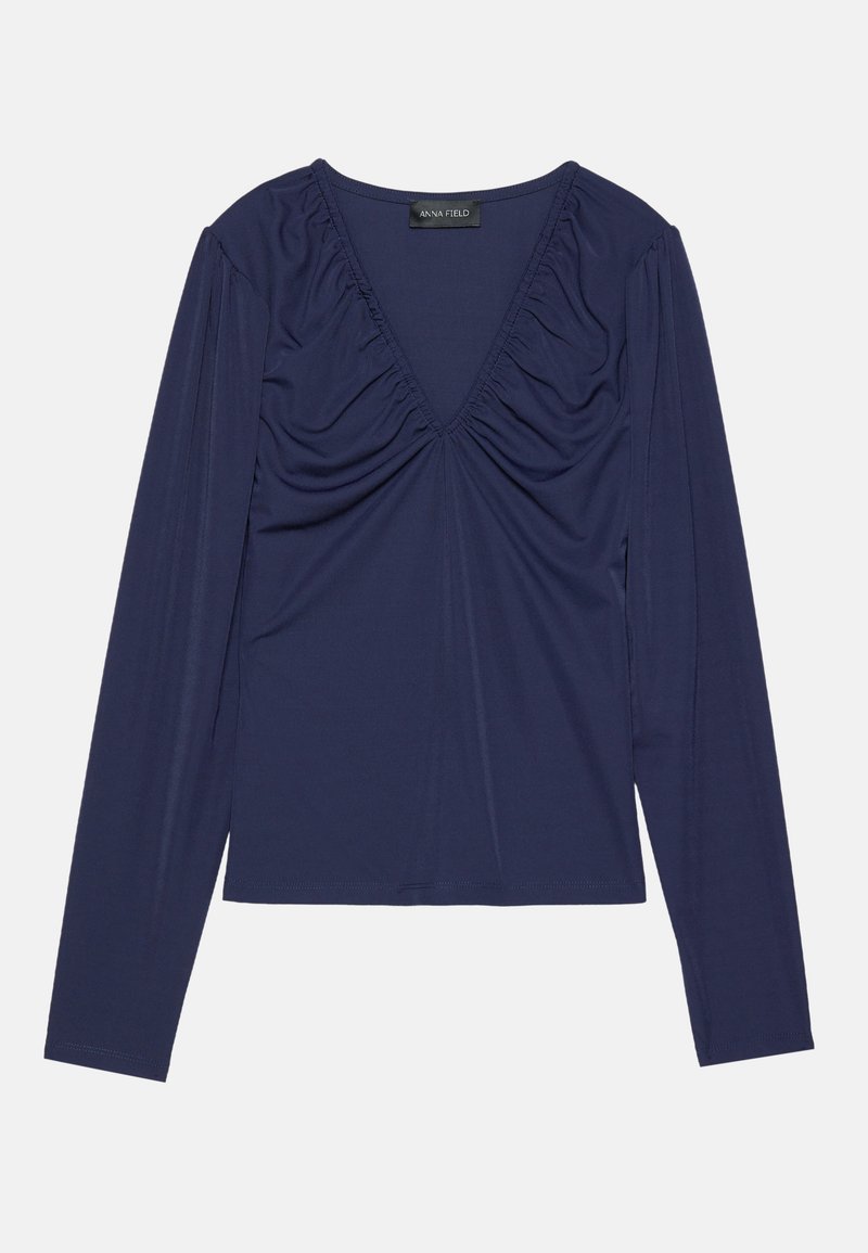 Anna Field Longsleeve donkerblauw