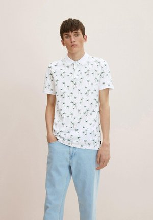 MIT PRINT - Polo - white real palm print