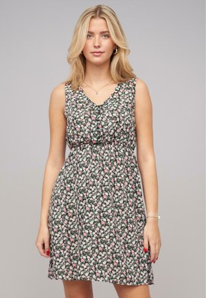 LEICHTES SOMMER MIT KNOPFLEISTE - Robe de jour - black