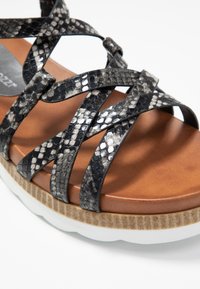 Marco Tozzi Platform sandals - dark grey