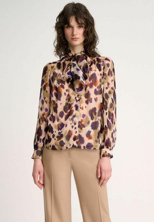 Luisa Spagnoli LINDA - Bluza z gumbi - var beige viola
