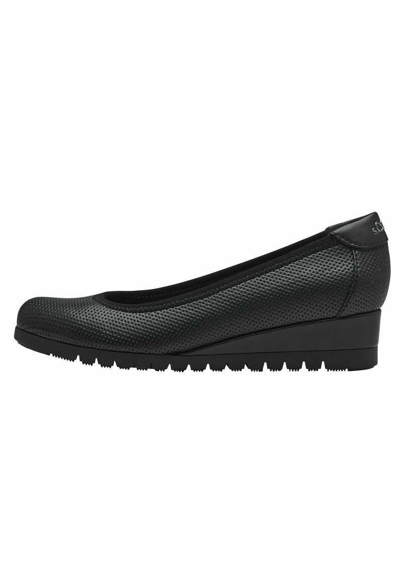 s.Oliver Ķīļveida zoles - black