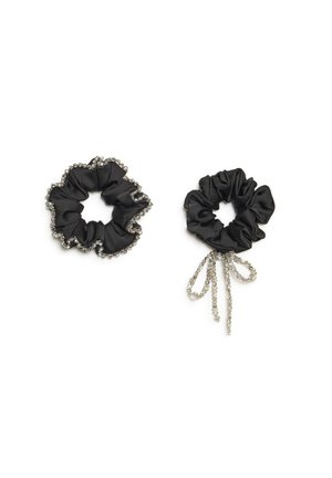 Sister Jane, ELIXIR BEADED SCRUNCHIES SET - Accessoires cheveux - black