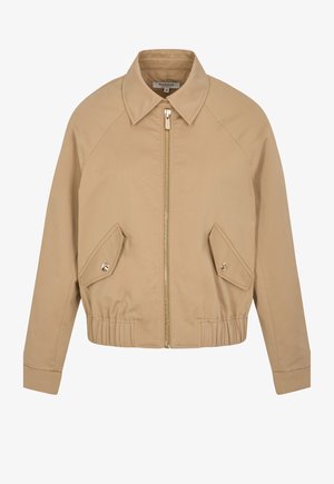 Morgan, MORGAN MORGAN SHORT JACKET WITH OPEN COLLAR - Let jakke / Sommerjakker - beige