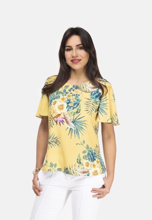 Print T-shirt - giallo