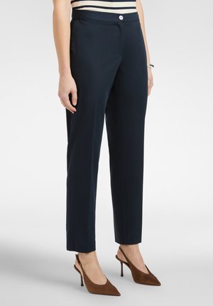 Elena Mirò PANTALONI DRITTI IN RASO STRETCH - Pantaloni - blu