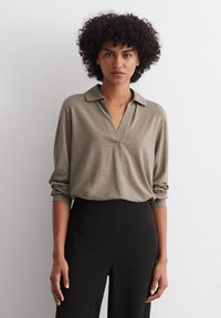 Marc O'Polo Langarmshirt - shaded brown melange