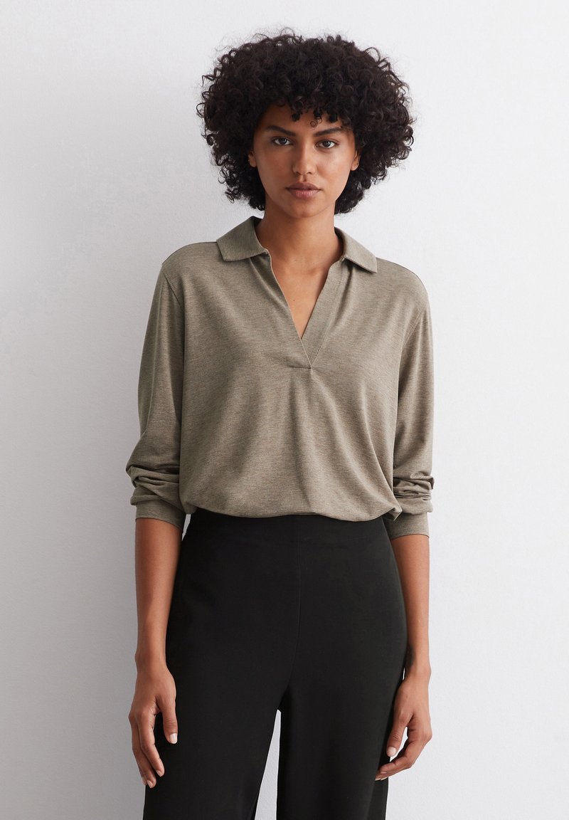 Marc O'Polo Langarmshirt - shaded brown melange