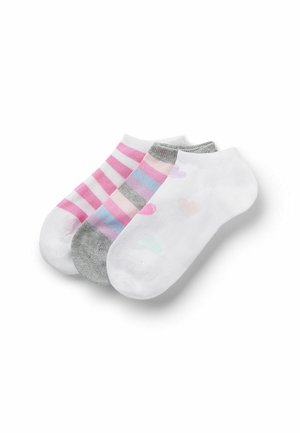 3 PACK - Chaussettes - y cuori bianco righe grigio bianco