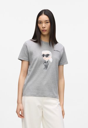 IKON - T-Shirt print - light grey mel